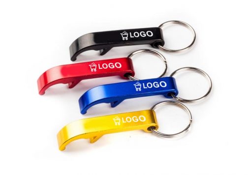 Aluminiowy otwieracz do napojów z grawerem