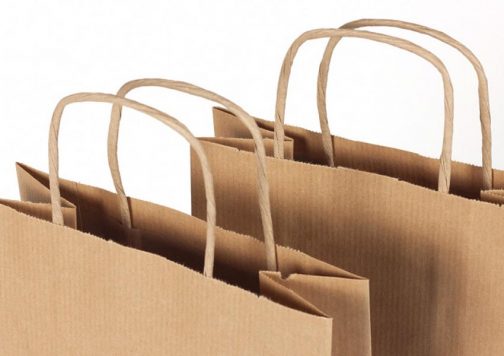 Torba papierowa na wino z logo