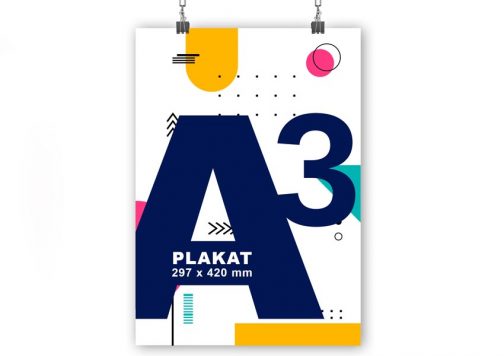 Plakat reklamowy A3