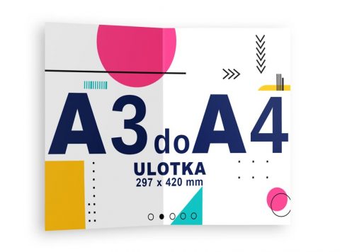 Ulotka składana A3 do A4