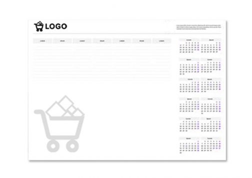 Biuwary podkłady na biurko z logo