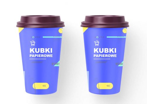 Kubek papierowy z nadrukiem