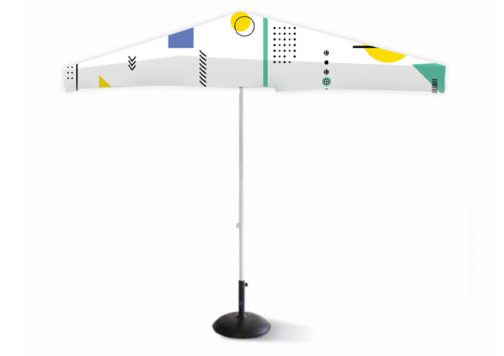 Kwadratowy parasol gastronomiczny z nadrukiem