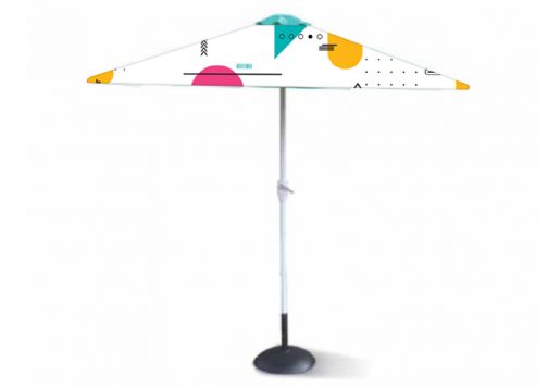 Okrągły parasol gastronomiczny z nadrukiem