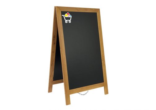 Potykacz drewniany z tablicą kredową bez zadruku