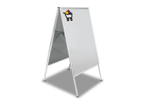 Potykacz dwustronny z profili aluminiowych bez zadruku