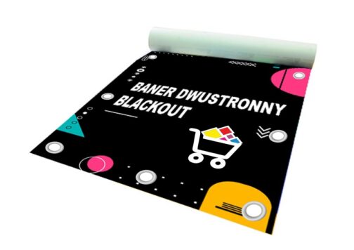 Baner dwustronny blackout