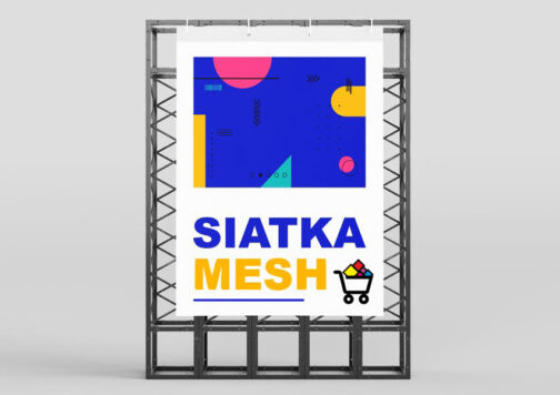 Siatka MESH z nadrukiem