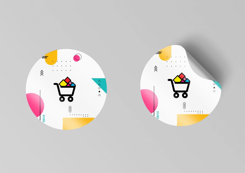 naklejki cięte po odrysie