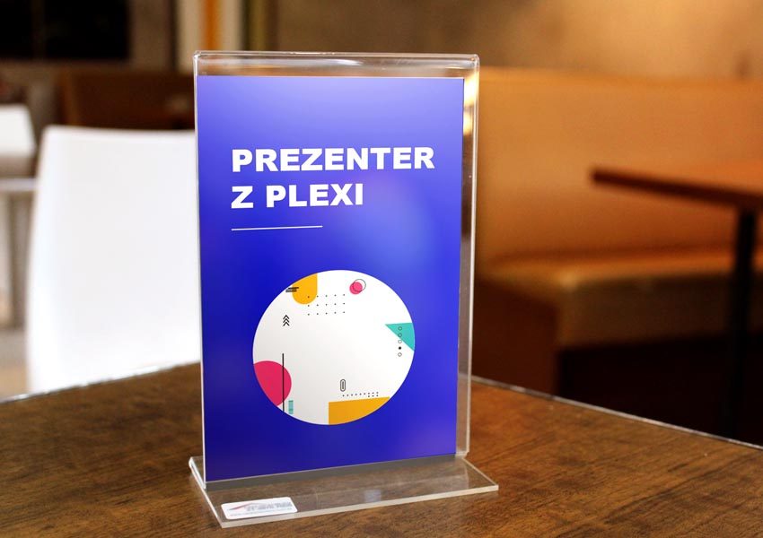 prezenter z plexi 1B